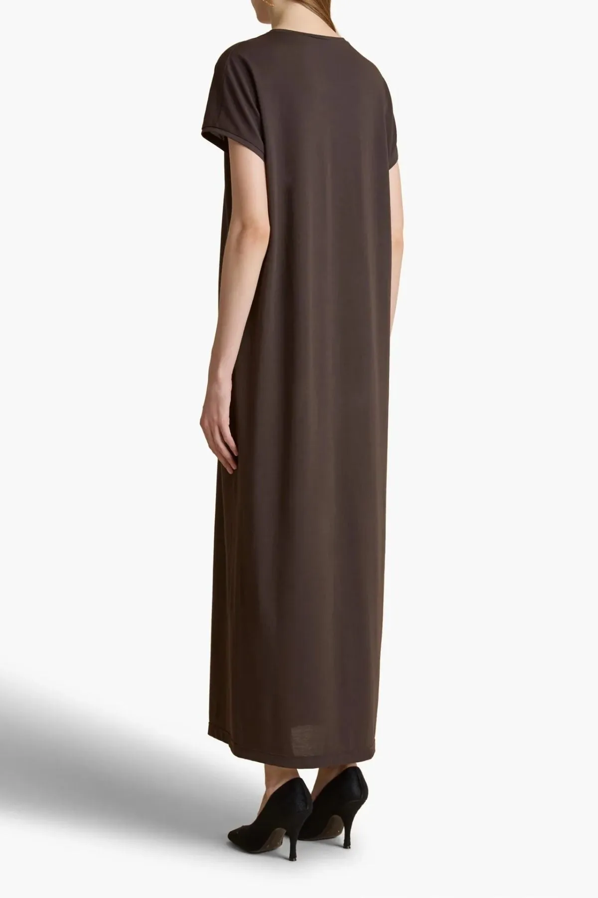 KHAITE Verda Dress - Dark Brown