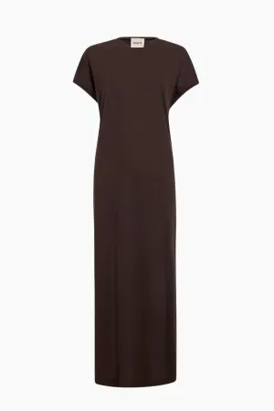 KHAITE Verda Dress - Dark Brown