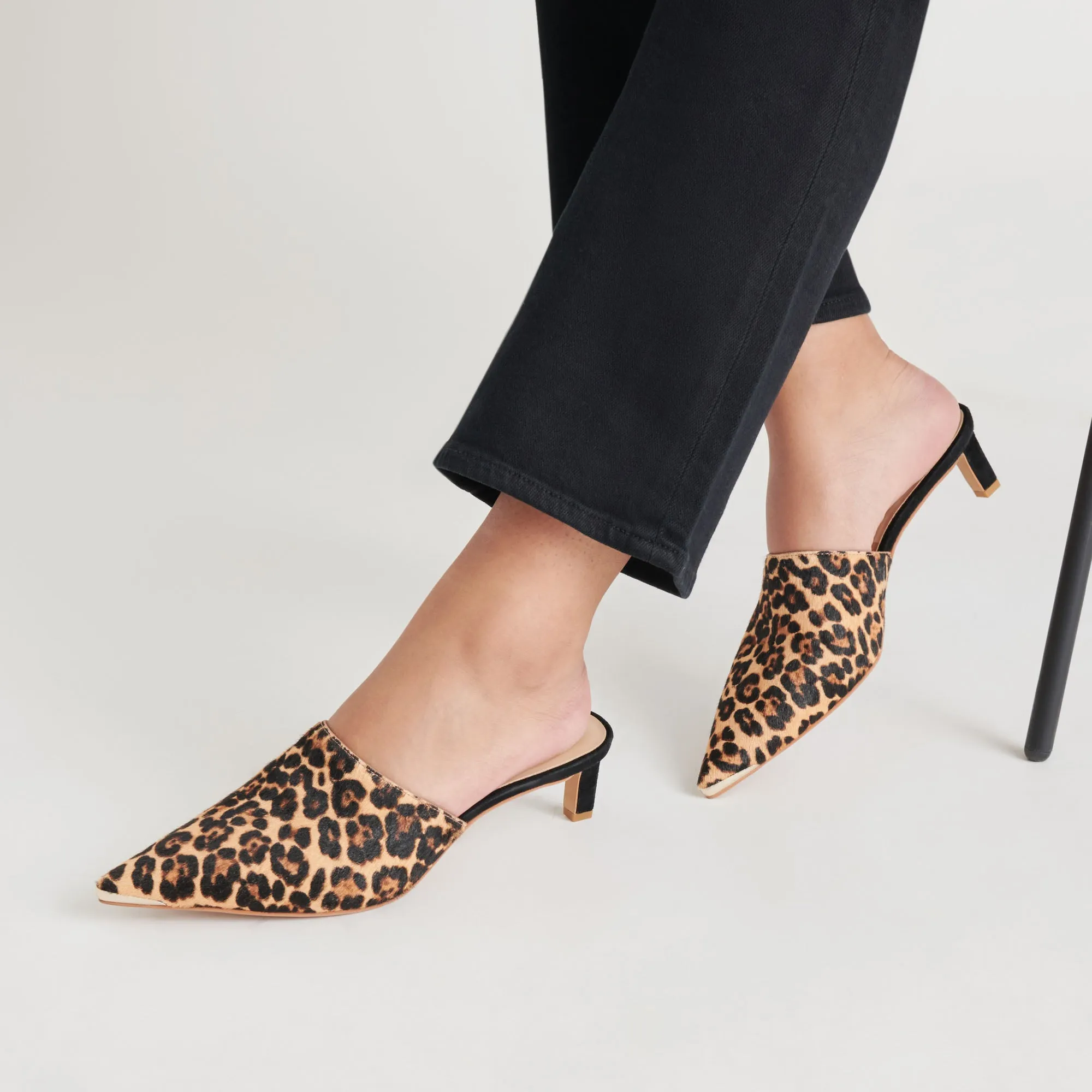 LEXY HEELS DK LEOPARD CALF HAIR