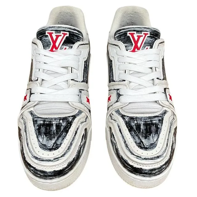 Louis Vuitton 54 Coloured-In Trainers UK 8.5