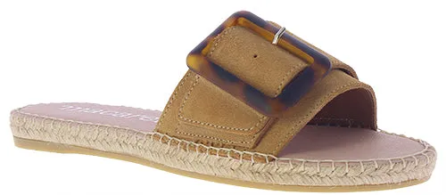 Macarena "Plya198" Taupe suede open toe sandal
