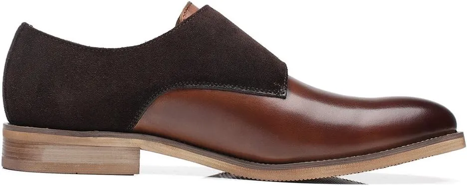 Mens Leather Double Monk Strap Loafer