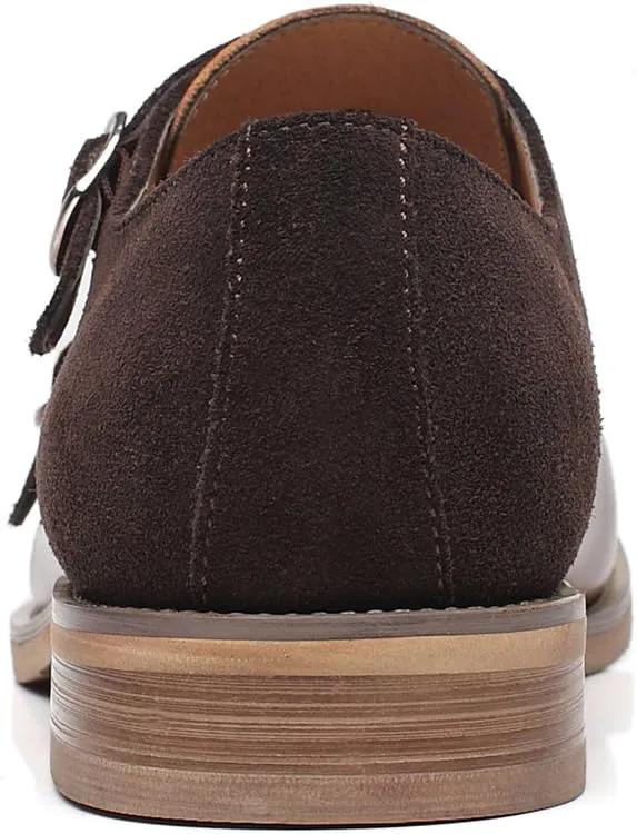 Mens Leather Double Monk Strap Loafer