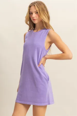 Peter Sleeveless Pocket Dress- Wisteria