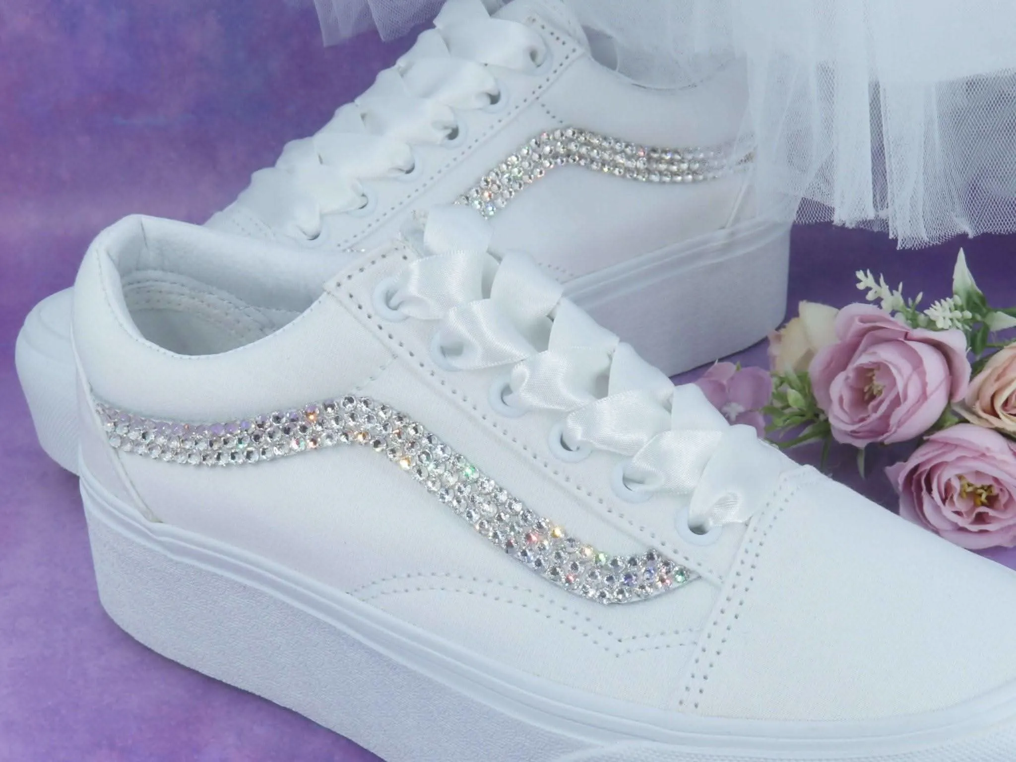 Platform Vans Wedding Trainers For Brides.