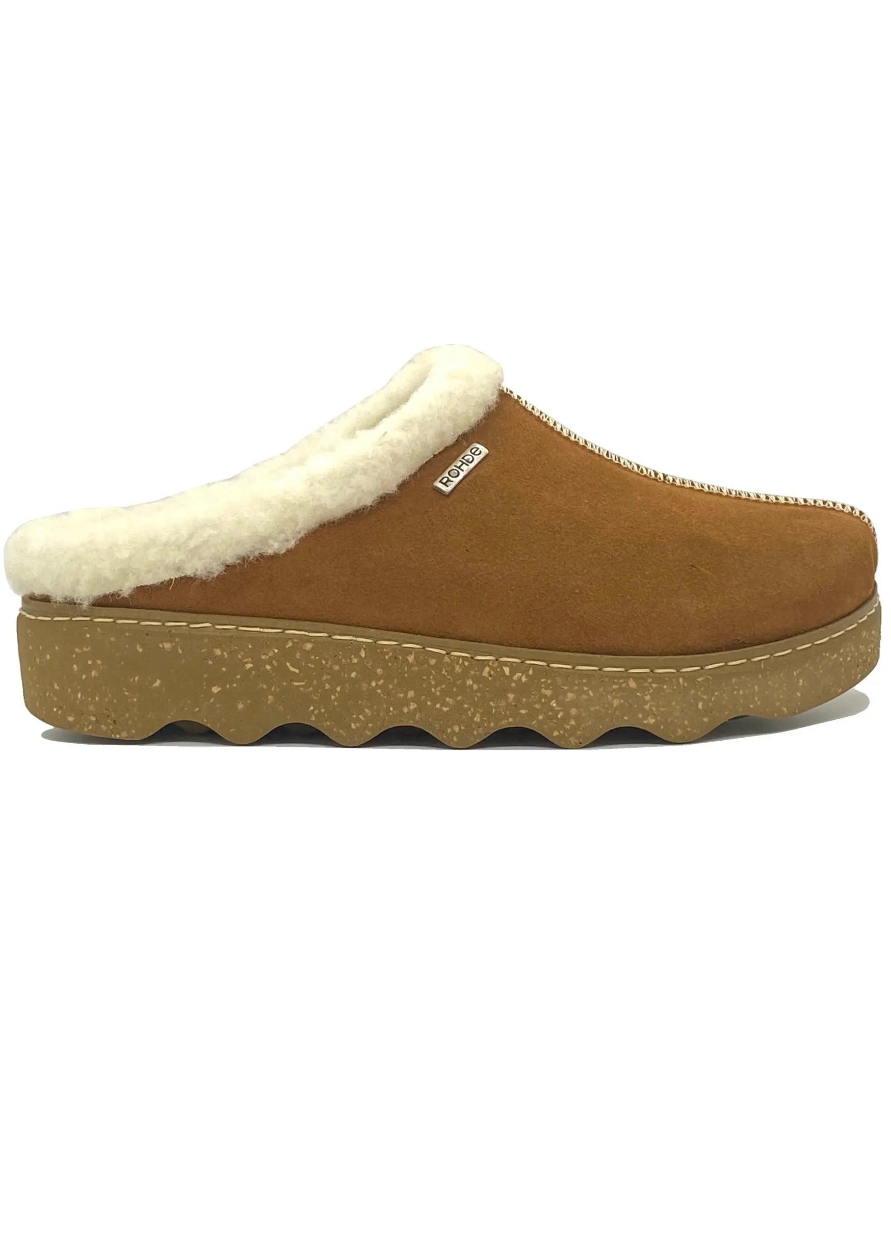 Rohde Ladies Backless Suede House Shoe