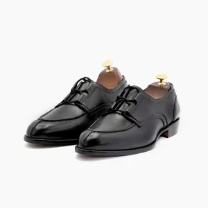 Round Toe Black Derby
