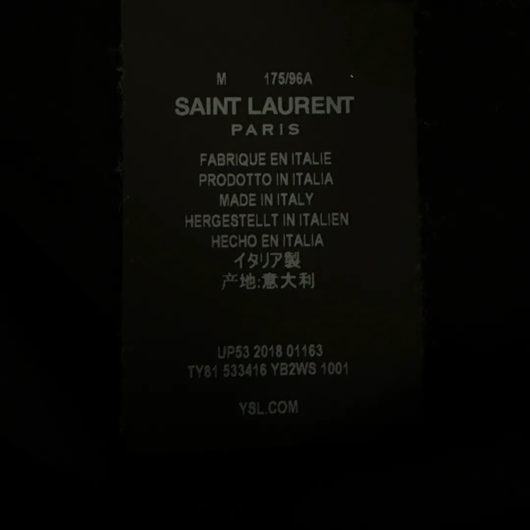 Saint Laurent Men's Black T-Shirt