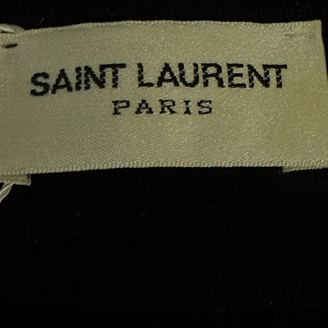 Saint Laurent Men's Black T-Shirt