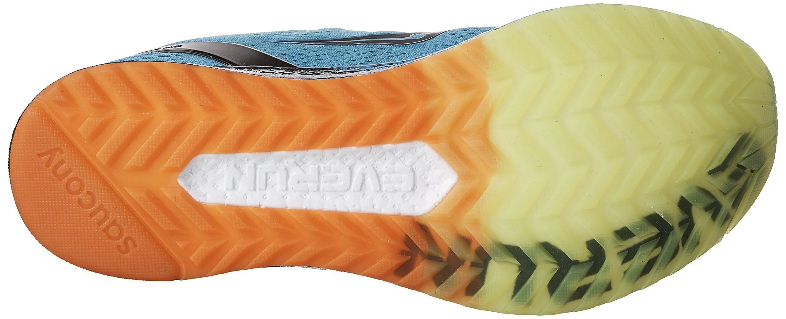 Saucony Men's Freedom ISO Running Shoe, Blue/Black/Citron, 9.5 M US