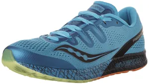 Saucony Men's Freedom ISO Running Shoe, Blue/Black/Citron, 9.5 M US