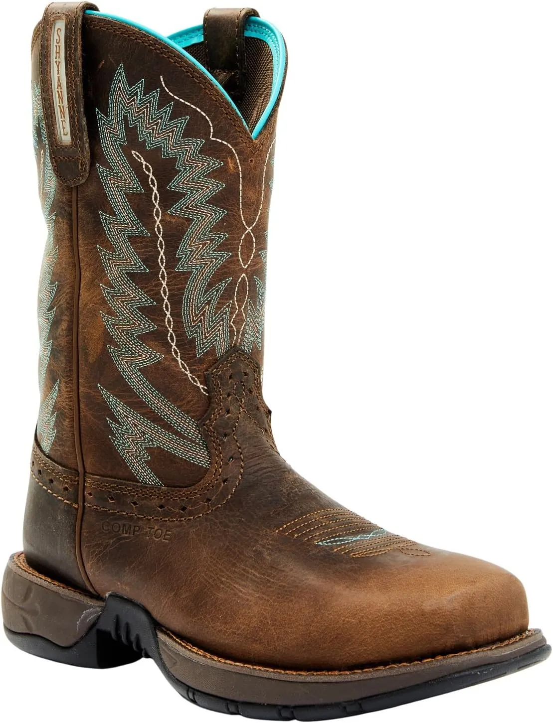 Shyanne Women's Drifting Western Work Boot Composite Toe Brown 7 CW US