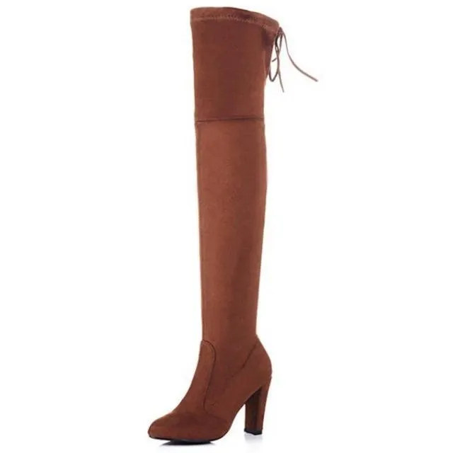 Slim and Sexy Faux Suede Boots- All Colors