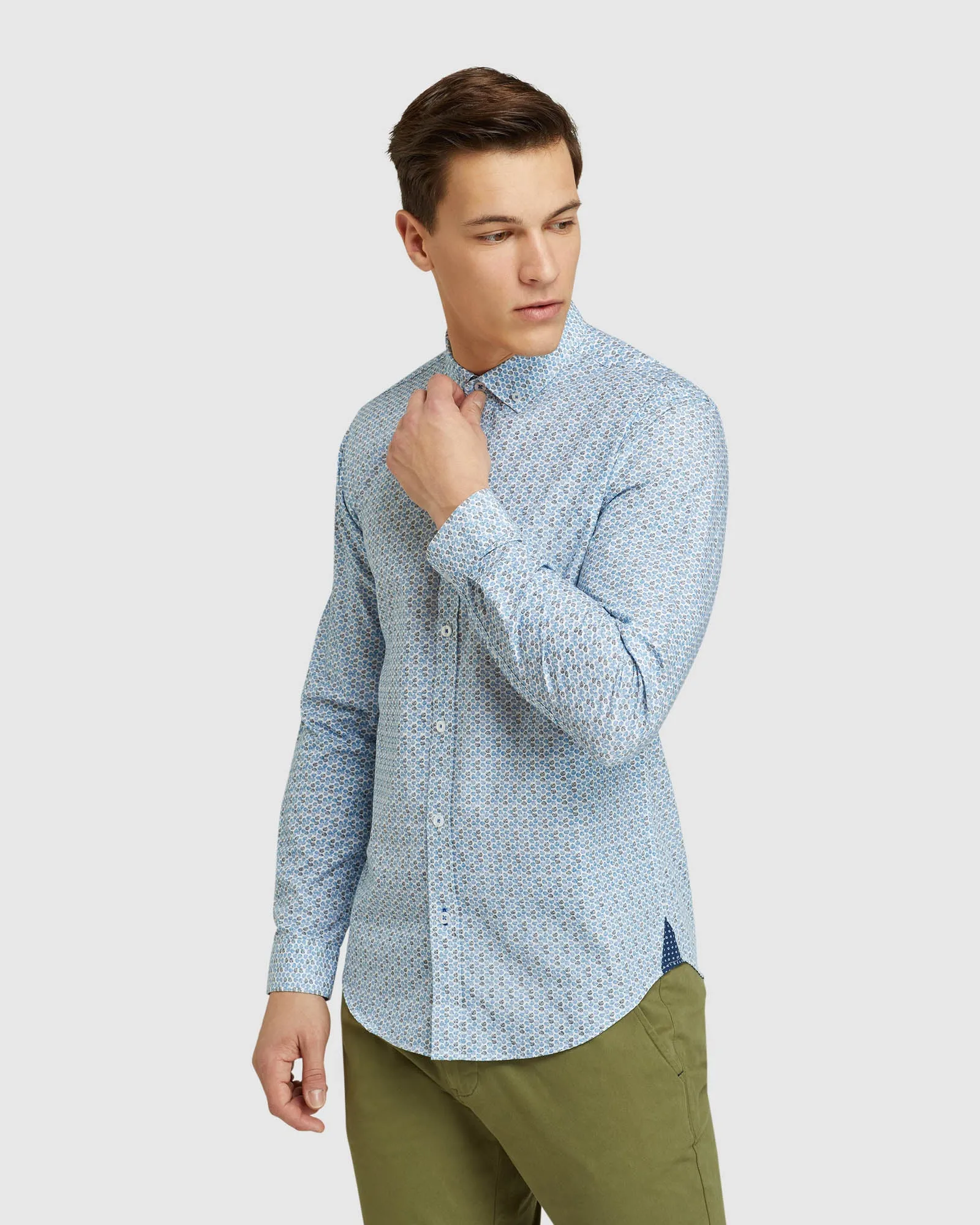 Straton Leaves Print Shirt