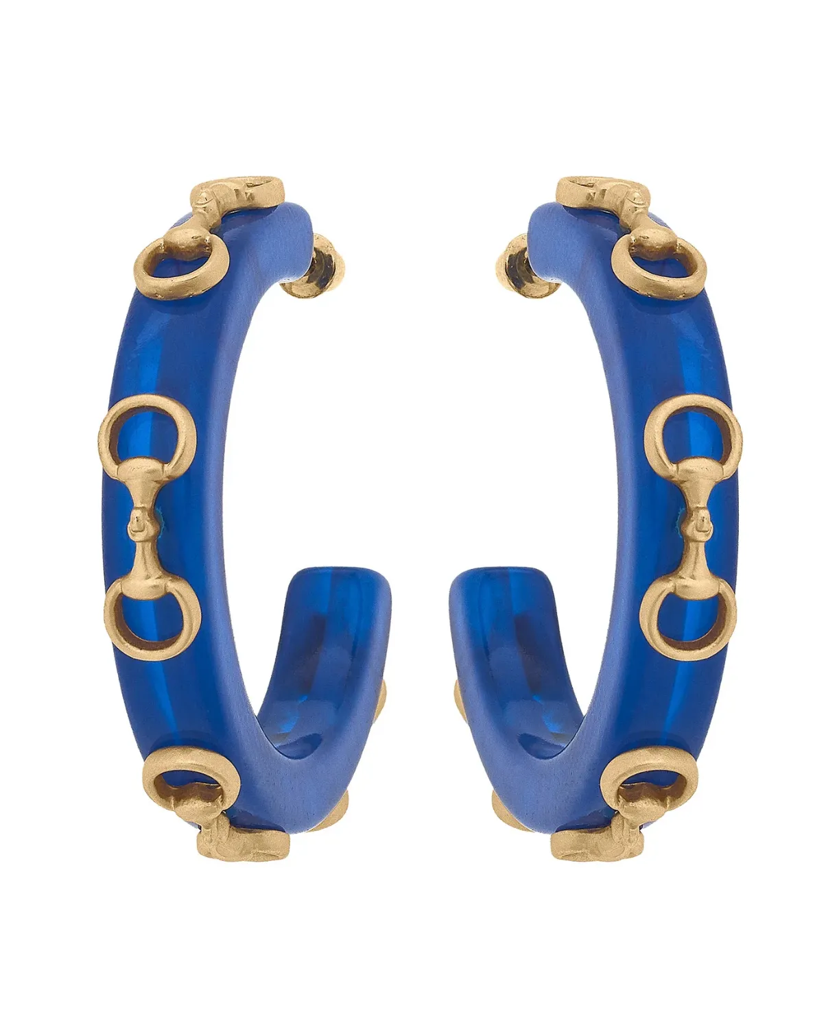 Sutton Horsebit Hoop Earring