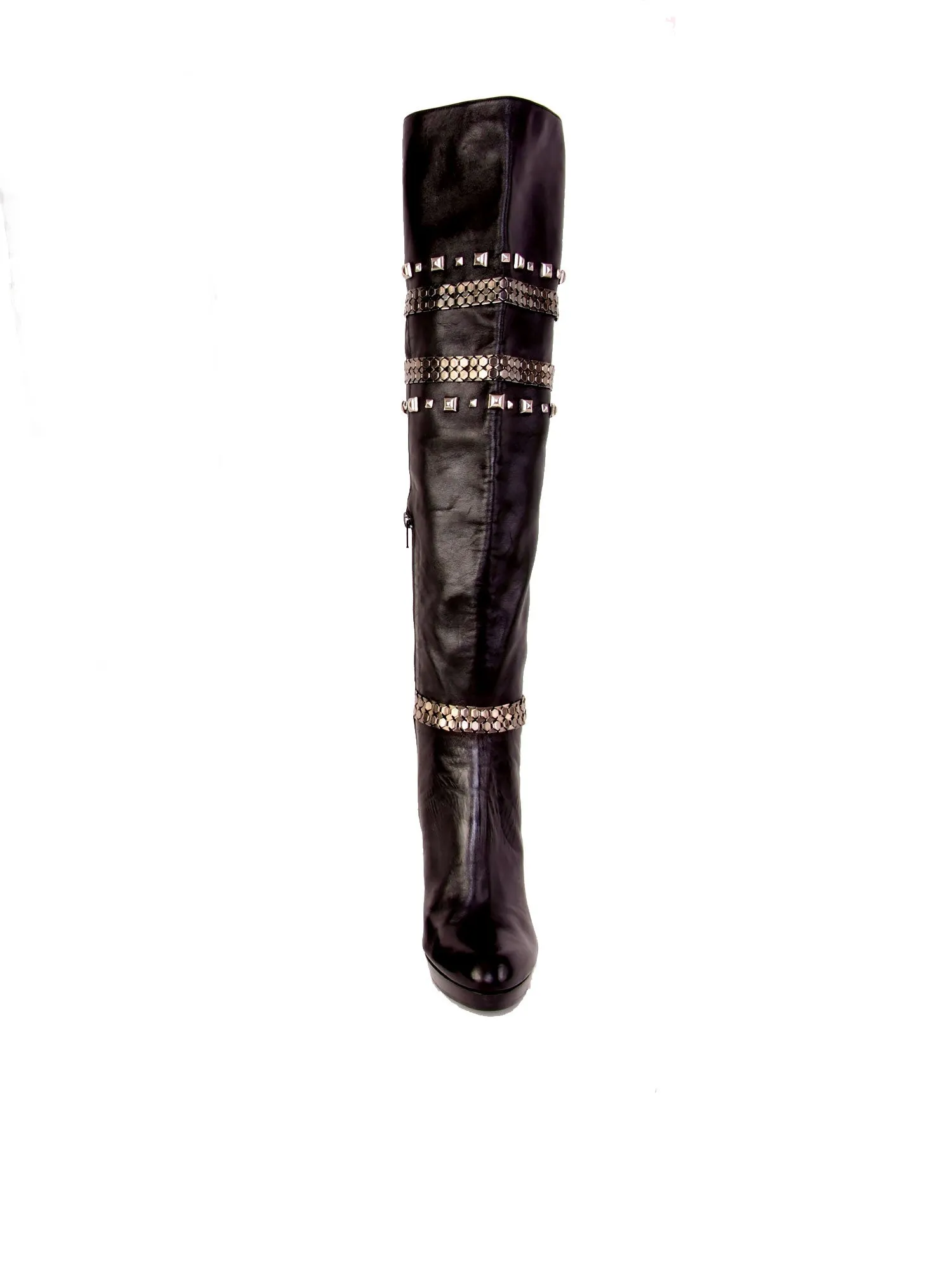 Thigh-High Studded Boots