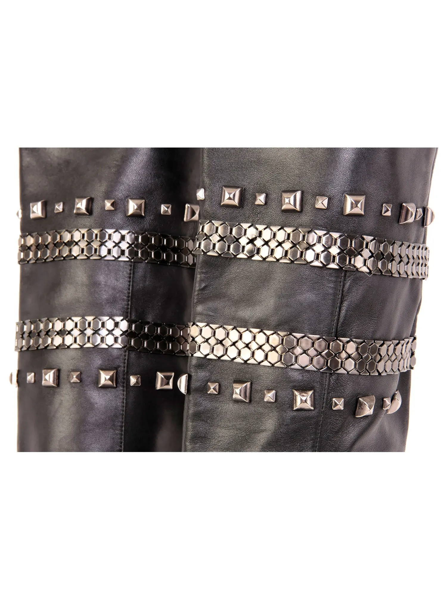 Thigh-High Studded Boots