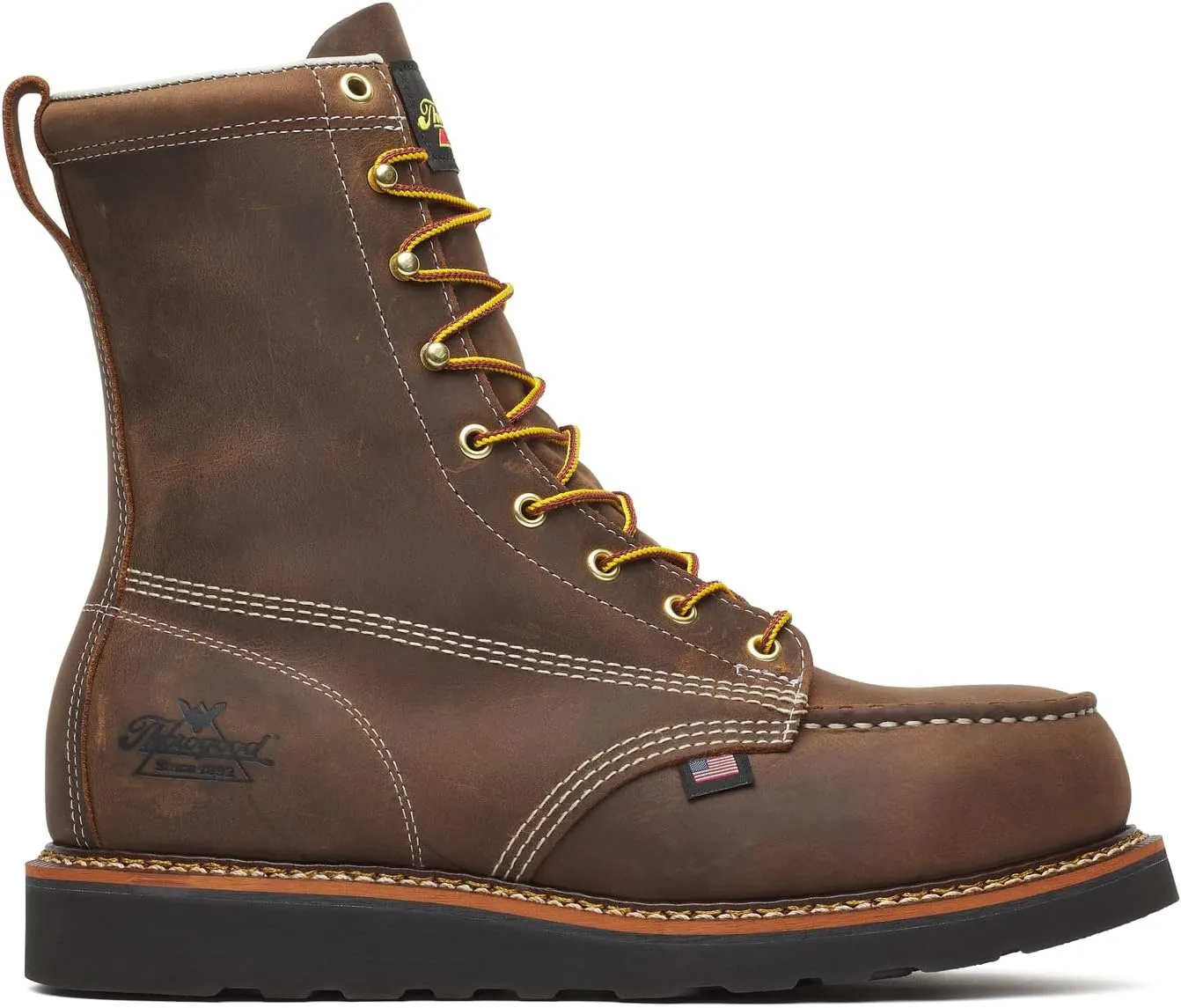 Thorogood Men's American Heritage 8" Moc Wedge Safety Toe Industrial Boot