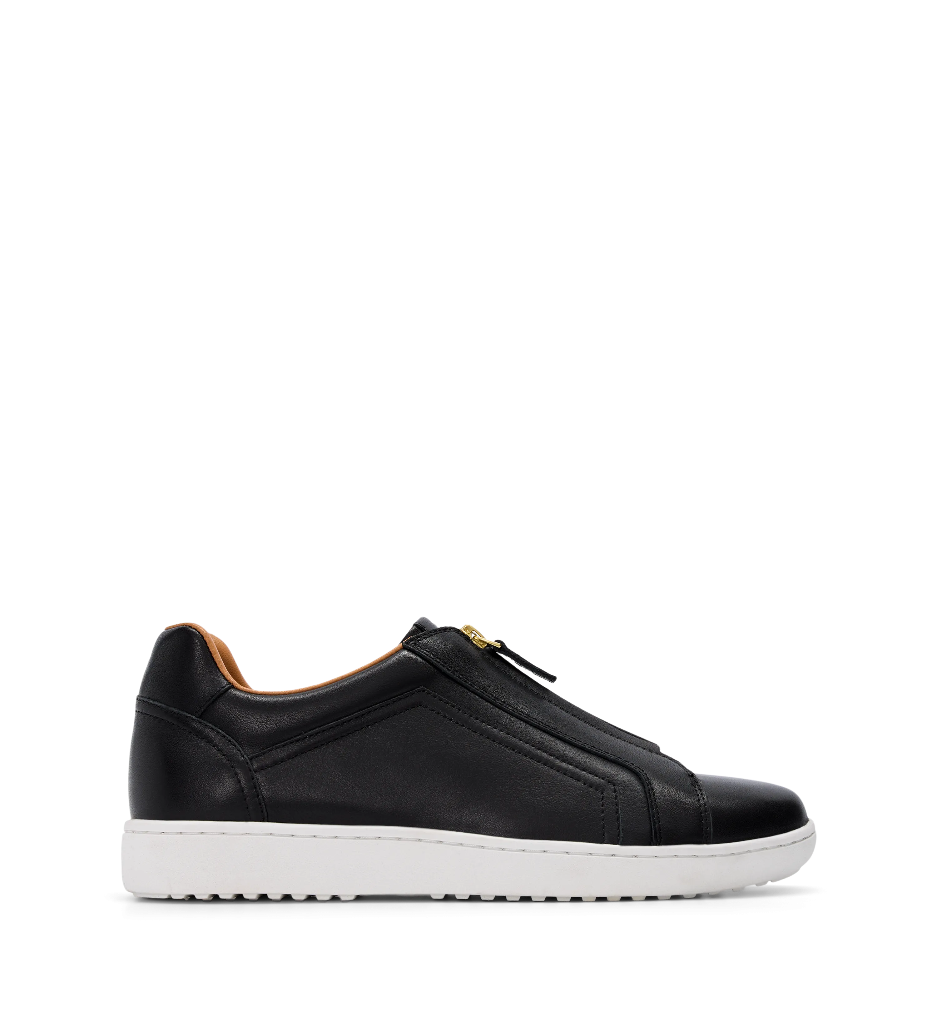 Troupial Black Leather Sneakers
