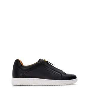 Troupial Black Leather Sneakers