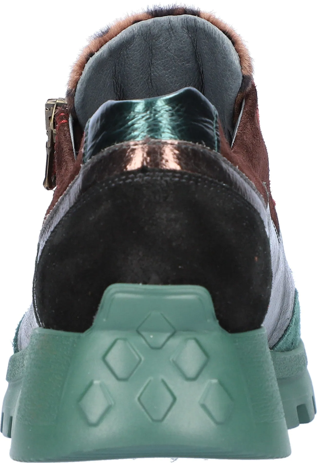 Waldlaufer Ladies Multi Colour Lace Up Sneaker