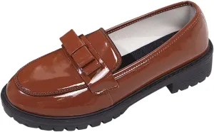 Women's Casual Slip On Loafers Round Toe Low Heel Dress Shoes Comfortable Everyday Wear for Spring Summer